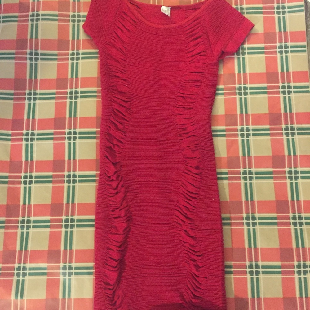 Red Ribed dress
